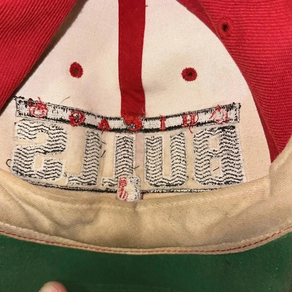 Vintage Chicago Bulls Basketball NBA Cap Hat Red/Black Snapback Collectible - Picture 13 of 16